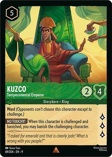 Kuzco - Temperamental Emperor 69/204 card from Fabled