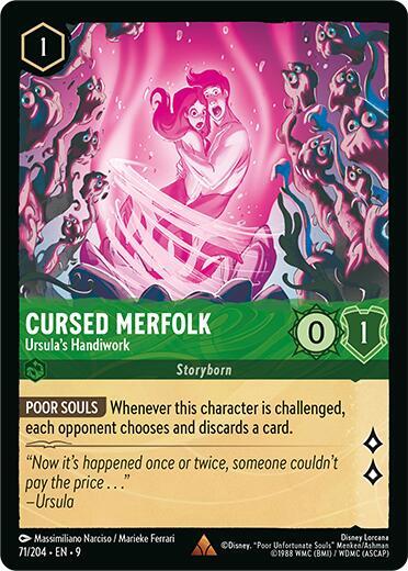 Cursed Merfolk - Ursula's Handiwork 71/204 card from Fabled