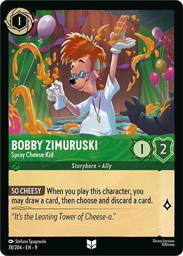 Bobby Zimuruski - Spray Cheese Kid 78/204 card from Fabled
