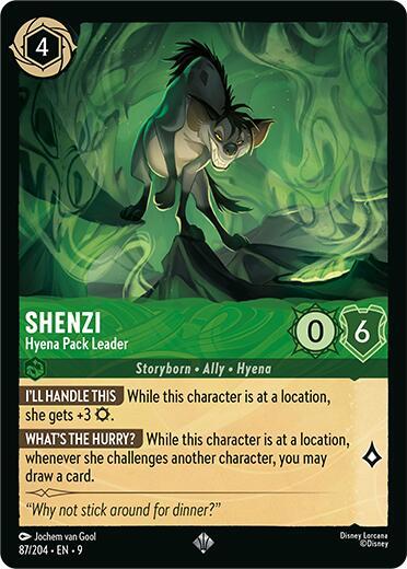 Shenzi - Hyena Pack Leader 87/204 card from Fabled