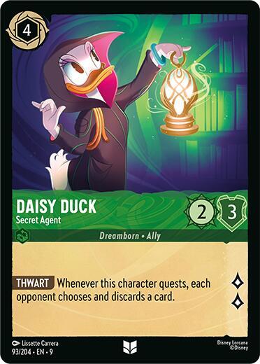 Daisy Duck - Secret Agent 93/204 card from Fabled