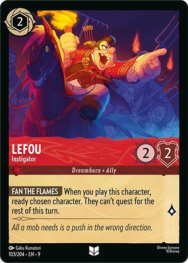 LeFou - Instigator 103/204 card from Fabled