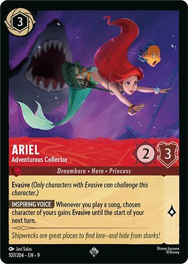 Ariel - Adventurous Collector 107/204 card from Fabled