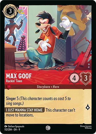 Max Goof - Rockin' Teen 112/204 card from Fabled
