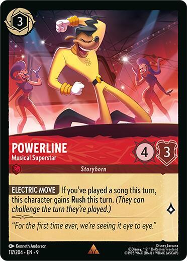 Powerline - Musical Superstar 117/204 card from Fabled