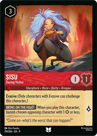 Sisu - Daring Visitor 119/204 card from Fabled