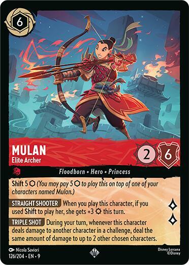 Mulan - Elite Archer 126/204 card from Fabled