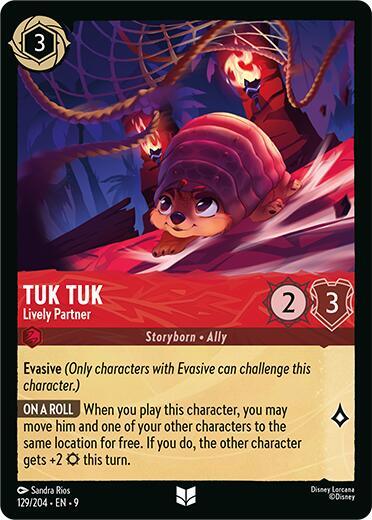 Tuk Tuk - Lively Partner 129/204 card from Fabled