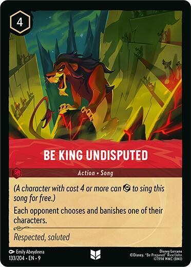 Be King Undisputed 133/204 card from Fabled