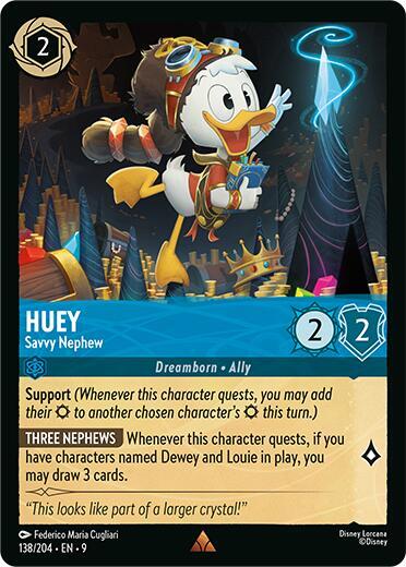 Huey - Savvy Nephew 138/204 card from Fabled
