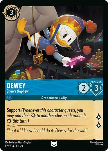 Dewey - Showy Nephew 139/204 card from Fabled