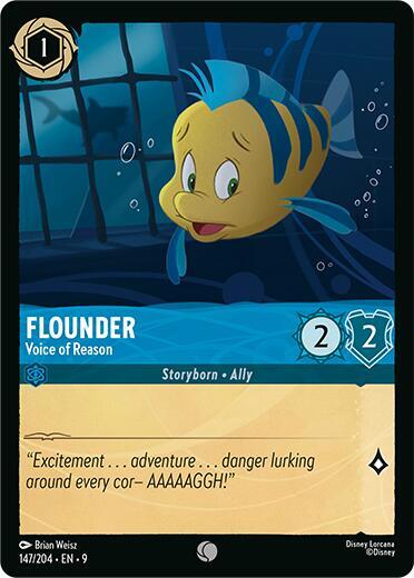 Flounder - Voice of Reason 147/204 card from Fabled
