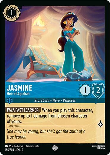 Jasmine - Heir of Agrabah 155/204 card from Fabled