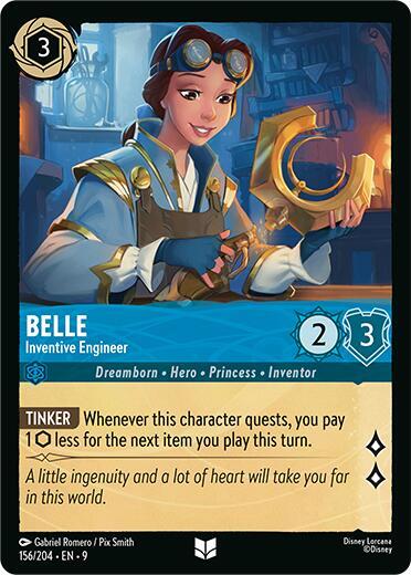 Belle - Inventive Engineer 156/204 card from Fabled