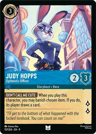 Judy Hopps - Optimistic Officer 157/204 card from Fabled