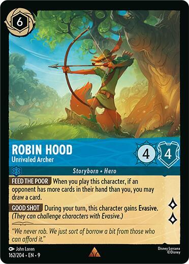 Robin Hood - Unrivaled Archer 162/204 card from Fabled