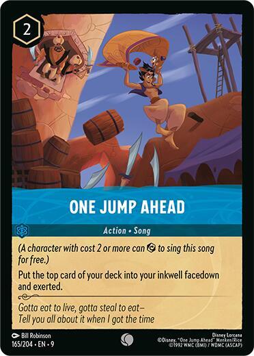 One Jump Ahead 165/204 card from Fabled
