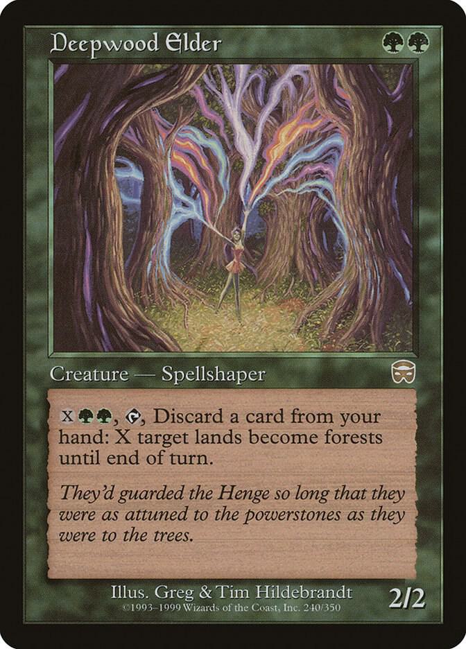 Deepwood Elder 240 card from Mercadian Masques