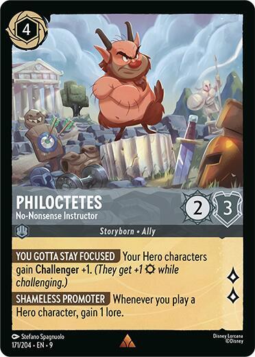 Philoctetes - No-Nonsense Instructor 171/204 card from Fabled