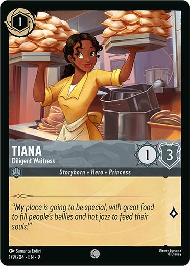 Tiana - Diligent Waitress 179/204 card from Fabled
