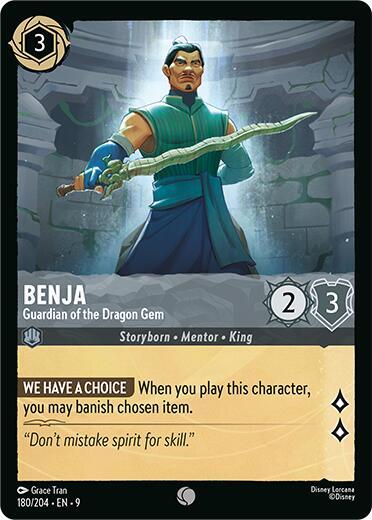 Benja - Guardian of the Dragon Gem 180/204 card from Fabled
