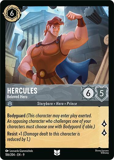 Hercules - Beloved Hero 186/204 card from Fabled