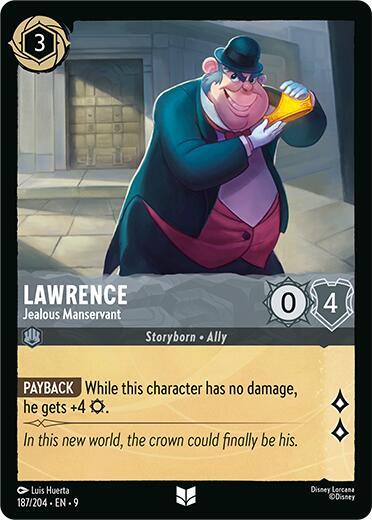 Lawrence - Jealous Manservant 187/204 card from Fabled