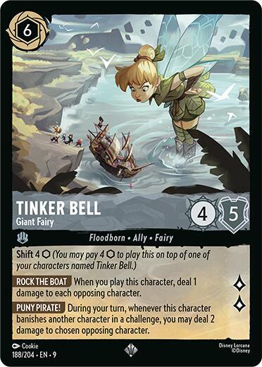Tinker Bell - Giant Fairy 188/204 card from Fabled