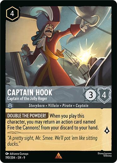 Captain Hook - Captain of the Jolly Roger 190/204 card from Fabled