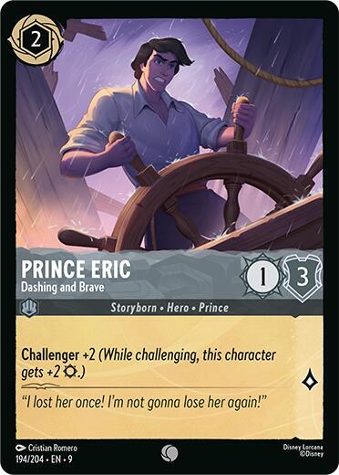 Prince Eric - Dashing and Brave 194/204 card from Fabled