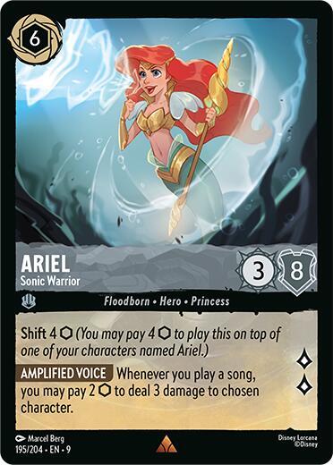 Ariel - Sonic Warrior 195/204 card from Fabled