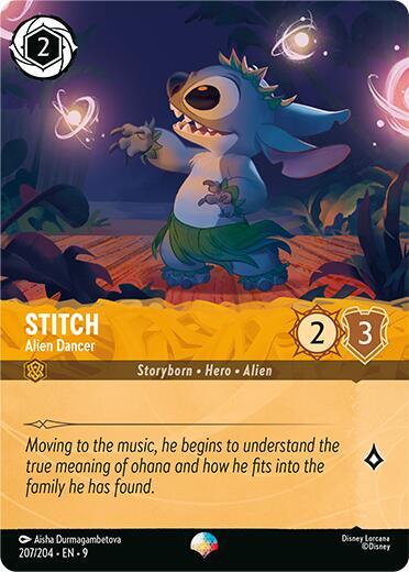 Stitch - Alien Dancer (Epic) 207/204 card from Fabled