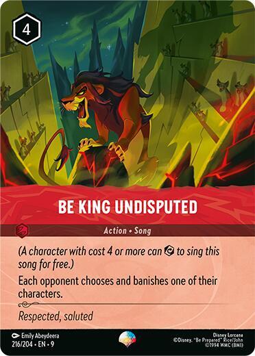 Be King Undisputed (Epic) 216/204 card from Fabled