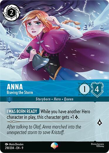 Anna - Braving the Storm (Epic) 218/204 card from Fabled