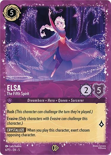 Elsa - The Fifth Spirit 6 card from Disney Lorcana Promo Cards
