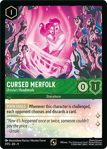 Cursed Merfolk - Ursula's Handiwork 7 card from Disney Lorcana Promo Cards
