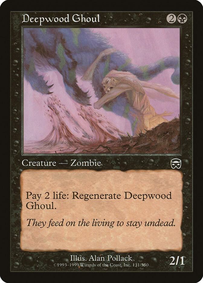 Deepwood Ghoul 131 card from Mercadian Masques