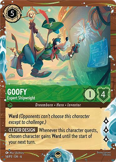 Goofy - Expert Shipwright (Disney Cruise Promo) 14 card from Disney Lorcana Promo Cards