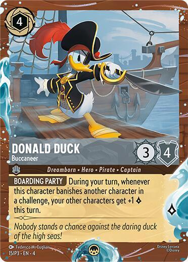 Donald Duck - Buccaneer (Disney Cruise Promo) 15 card from Disney Lorcana Promo Cards