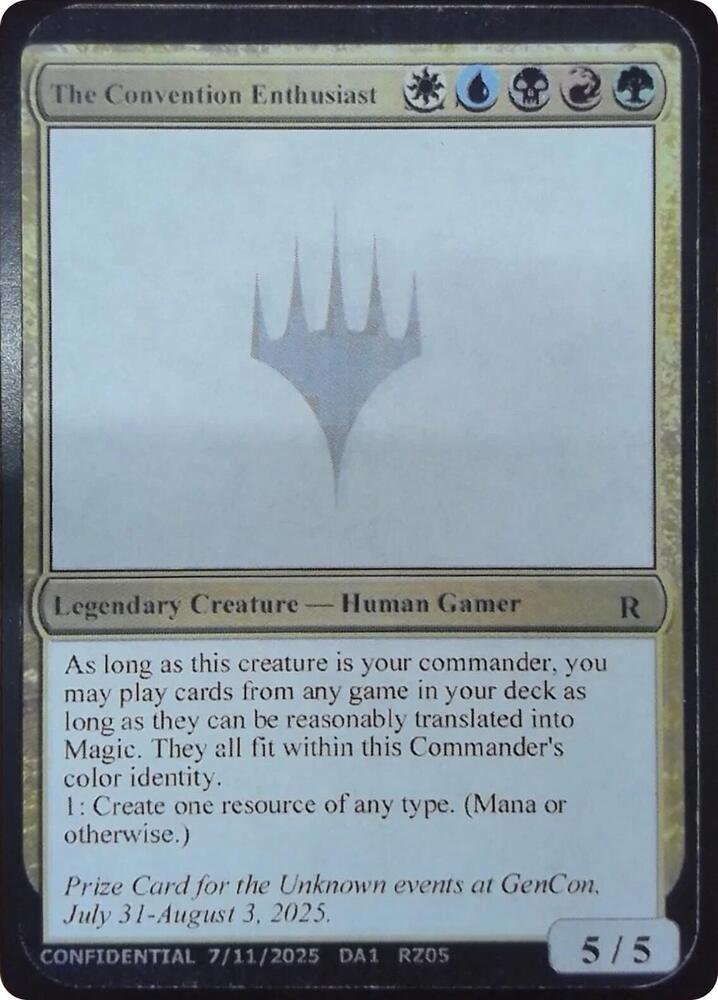 The Convention Enthusiast card from Un-Known Event Playtest Cards