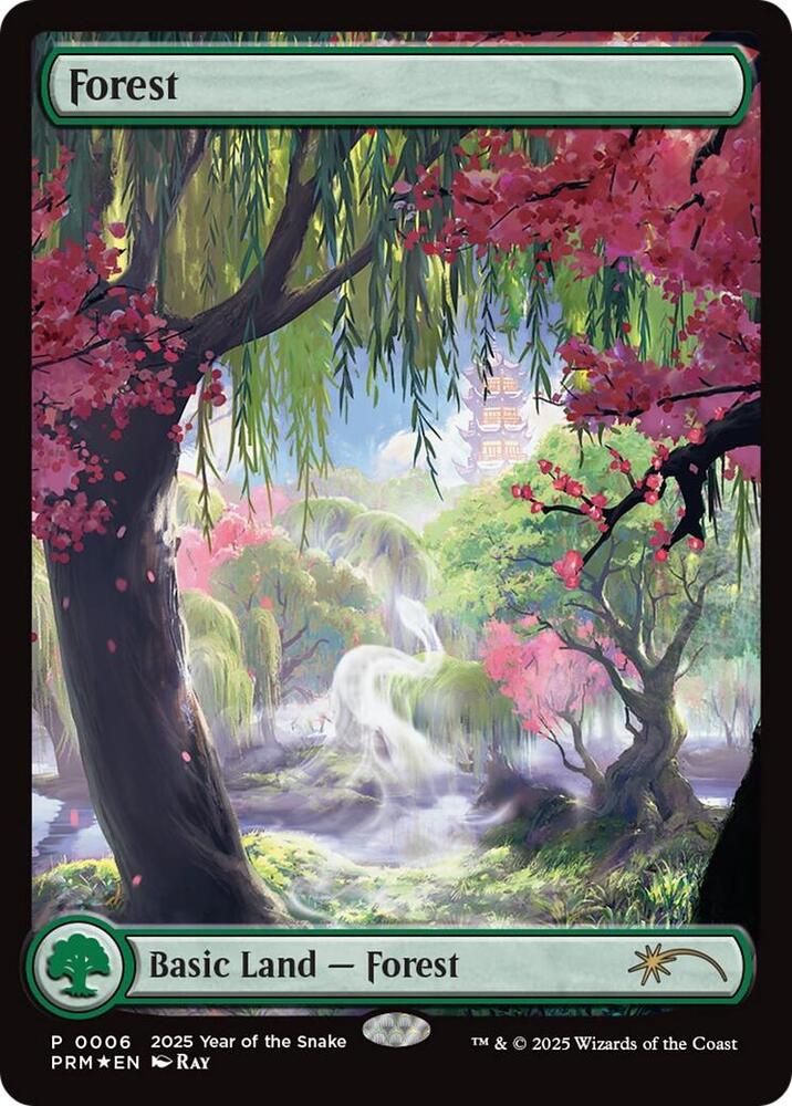 Forest (Year of the Snake 2025) 6 card from Standard Showdown Promos