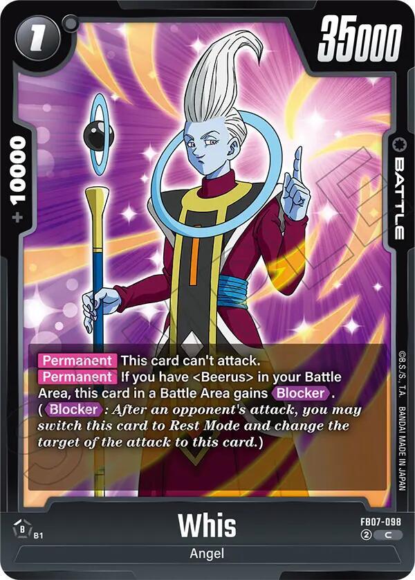 Whis FB07-098 card from Wish For Shenron