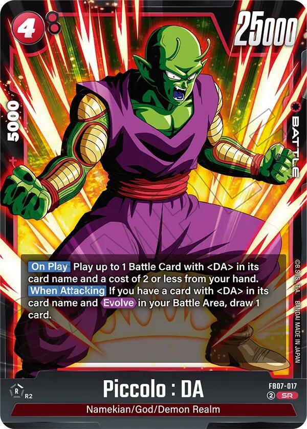 Piccolo : DA FB07-017 card from Wish For Shenron