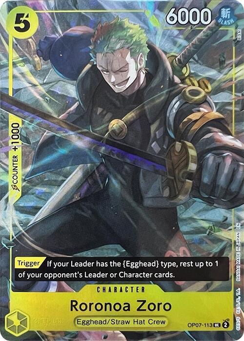 Roronoa Zoro (Illustration Box Vol.3) OP07-113 card from One Piece Promotion Cards