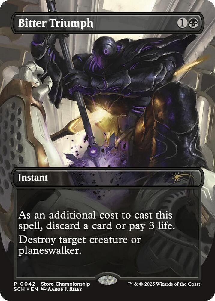 Bitter Triumph 42 card from Game Day & Store Championship Promos