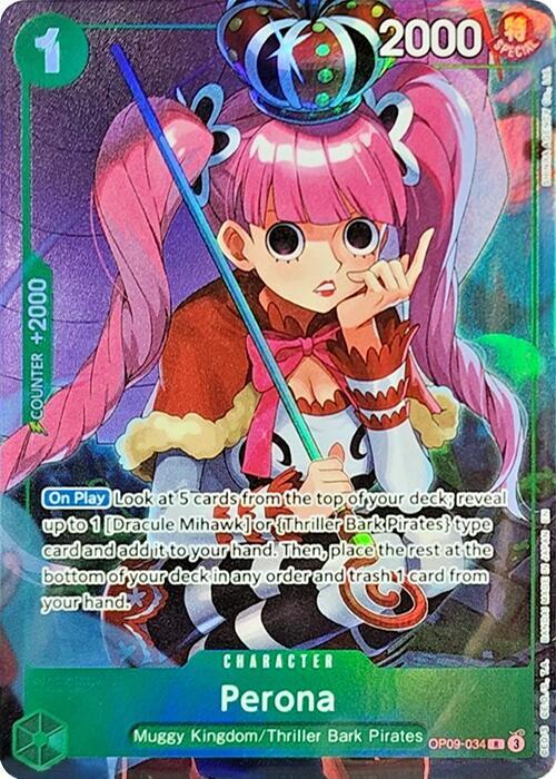 Perona (Illustration Box Vol.4) OP09-034 card from One Piece Promotion Cards