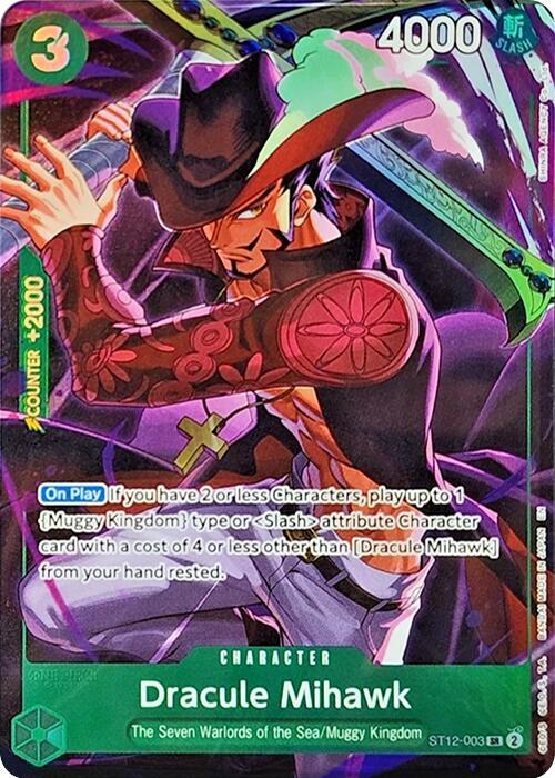 Dracule Mihawk (Illustration Box Vol.4) ST12-003 card from One Piece Promotion Cards
