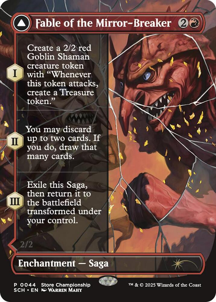 Fable of the Mirror-Breaker 44 card from Game Day & Store Championship Promos