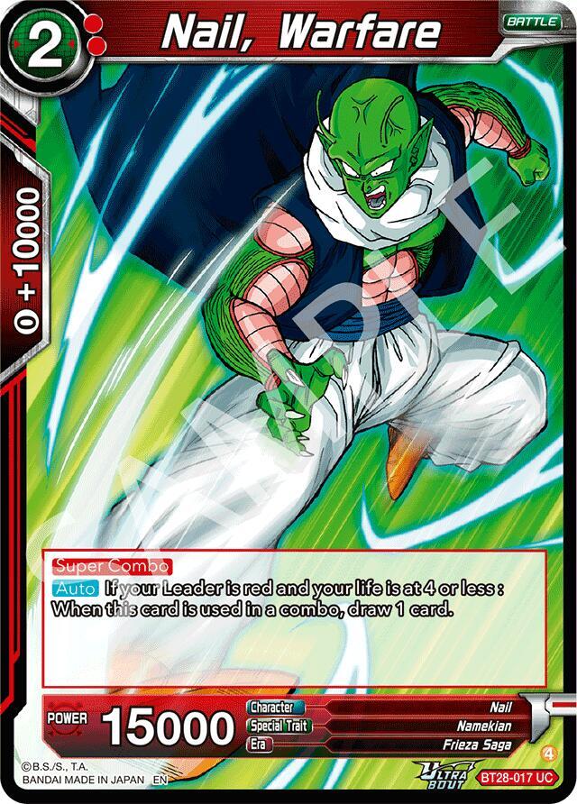 Nail, Warfare BT28-017 card from Prismatic Clash