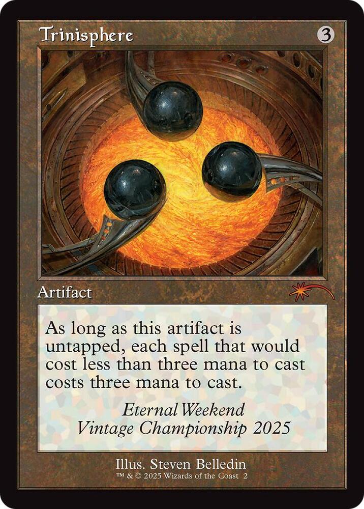 Trinisphere (Retro Frame) (Eternal Weekend 2025 Promo) 2 card from Unique and Miscellaneous Promos